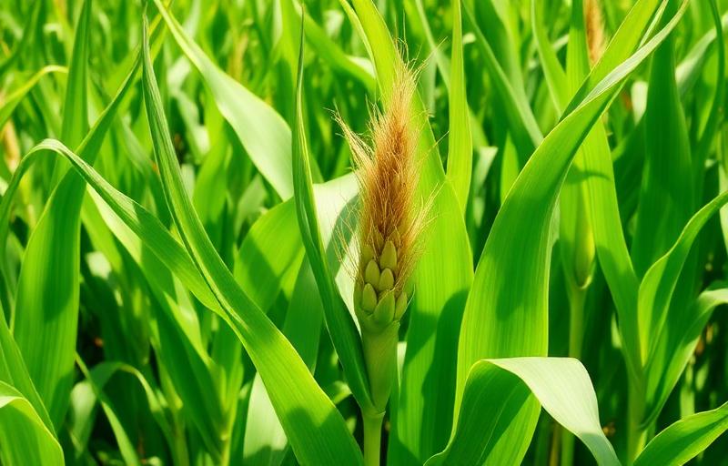 Healthy Maize symptoms on maize